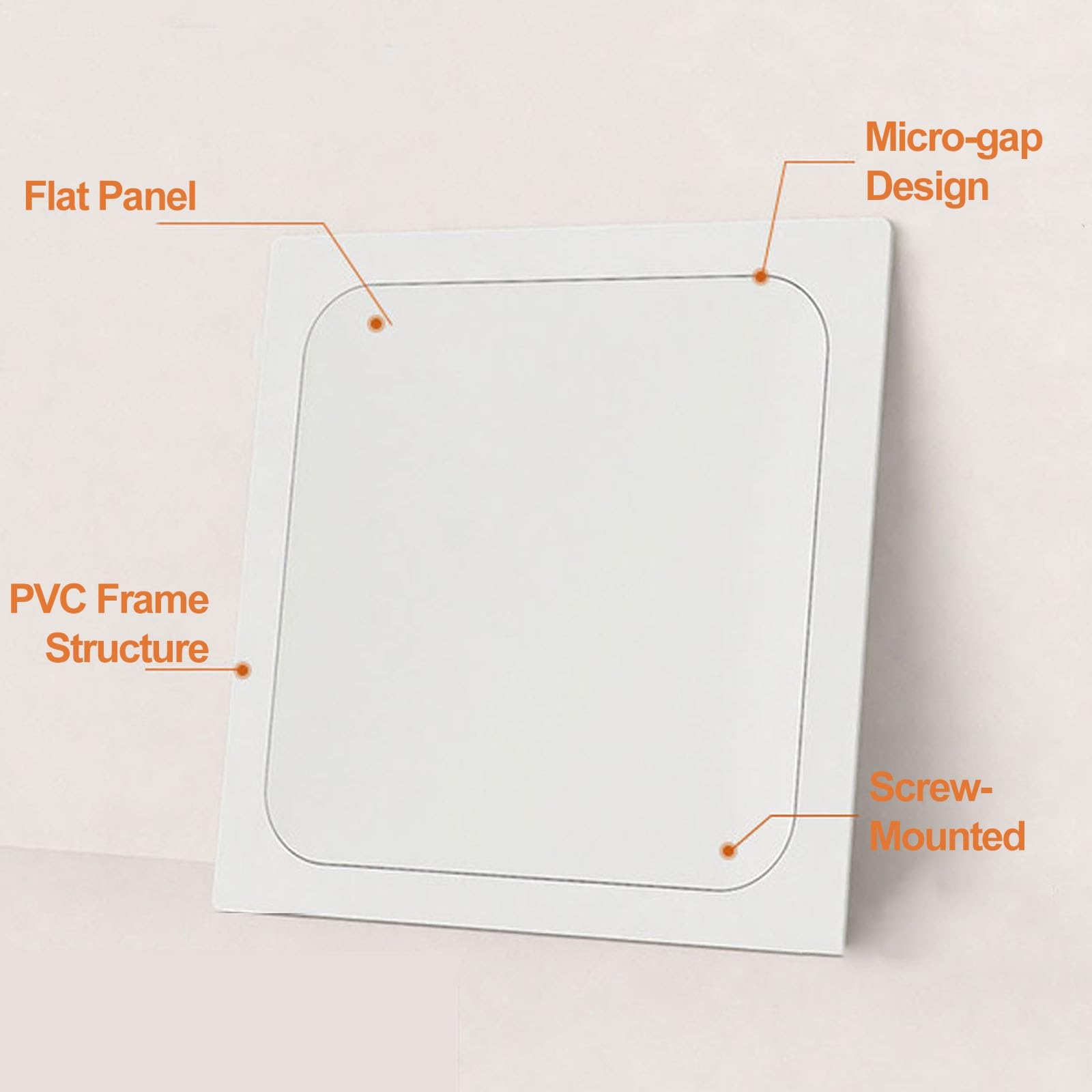 Panel de Acceso Invisible for Paneles de Yeso, Puerta de Acceso Al Ático de Plástico ABS Desmontable, Placa de Cubierta de Orificio de Pared Pintable(30cm/11.8in)
