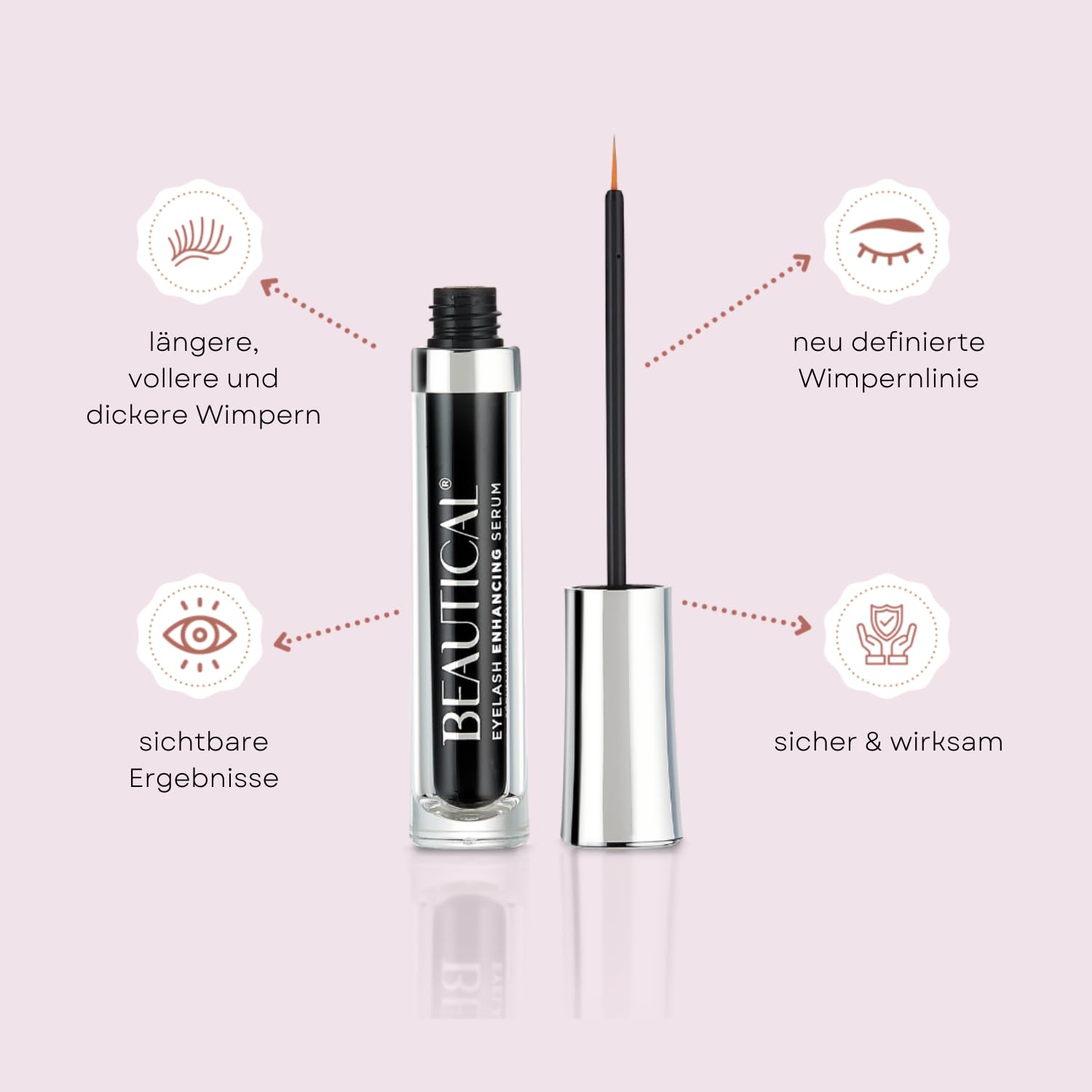 Wimpernserum mit Biotin und Hyaluronsäure, 3 ml