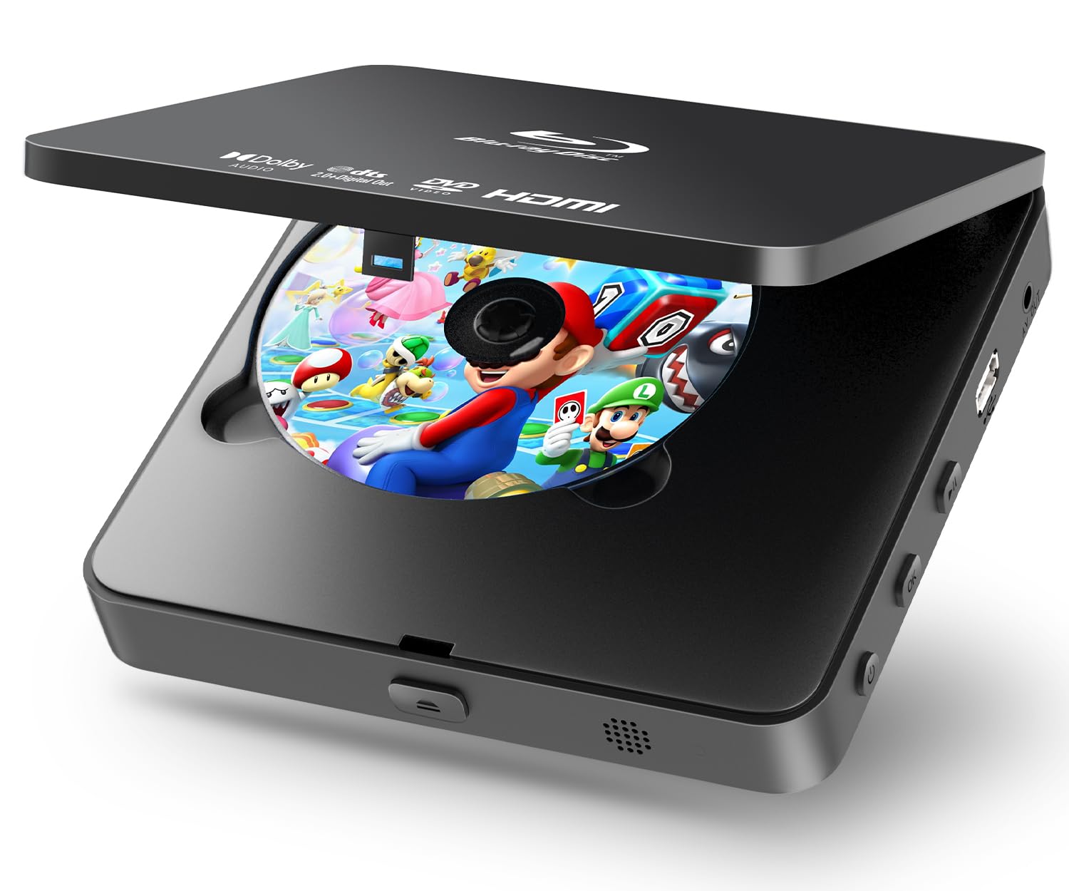 Photo 1 of Blu Ray Player 1080P Blu-ray Disc Player for Home Cinema, Dolby Audio/DTS, Plays All DVDs and Region A 1 Blu Rays, Supports 128GB USB Stick, with HDMI and AV Output Connection Cable, NTSC US Standard