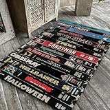 Rugendary Movie Room Rug 80's Nostalgic Carpet TV Room Mat Living Room Rug Retro Cult Movie Home Decor Bedroom Vintage Rug (Economic Quality, 2x3 ft.)