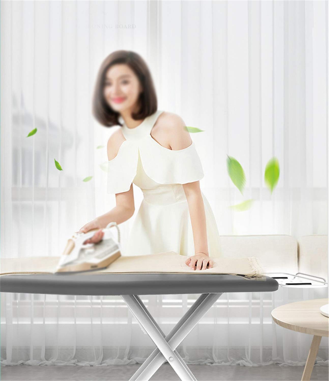 Tabla de Planchar Multifuncional, Mesa de Planchar de Malla de Acero de Altura Ajustable Tiendas de Ropa Sastrería Centro de lavandería Herramienta de Ropa de Hierro