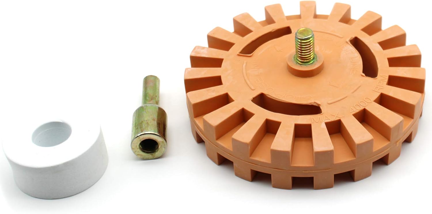 Eraser Wheel Tool Kit，LBTODH 1 Pack 4inch Decal Remover for Remove