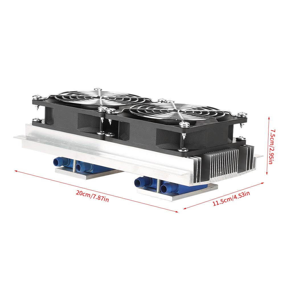 Enfriador Termoeléctrico Semiconductor Portátil de 120 W Refrigeración Termoeléctrica Enfriador Termoeléctrico Refrigeración Peltier con Ventilador Módulo Acondicionador de