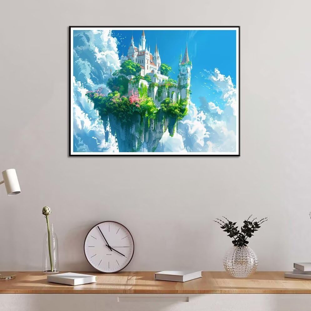 Kit di pittura con i numeri per adulti con fiori selvatici, pittura fai da te moderna floreale, elegante, colorata, facile per principianti, kit per hobby, decorazione da parete, regalo per mamma
