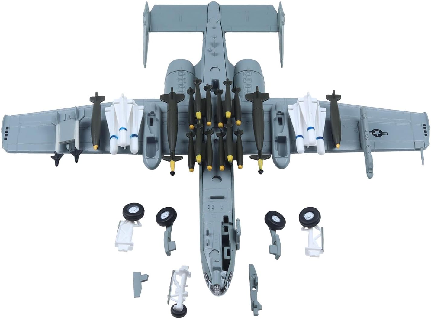Lose Fun Park 1: 100 Avion Militaire A-10 Thunderbolt II Warthog Modèle d'avion de Chasse en
