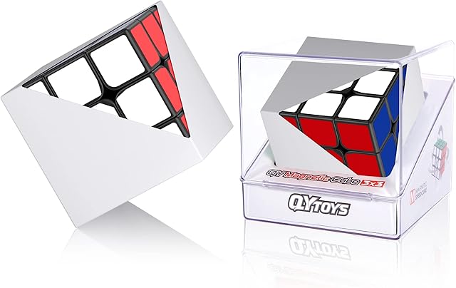 ROXENDA Magnetic Speed Cube, Professional 3X3 Puzzle Cube M 3x3 Magnetic Cube for Competition, Original