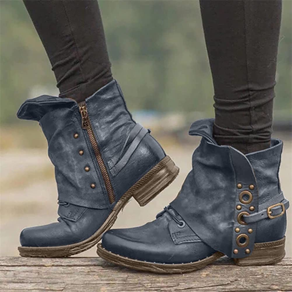 Zwarte suède western enkellaarsjes met flap | Western boots