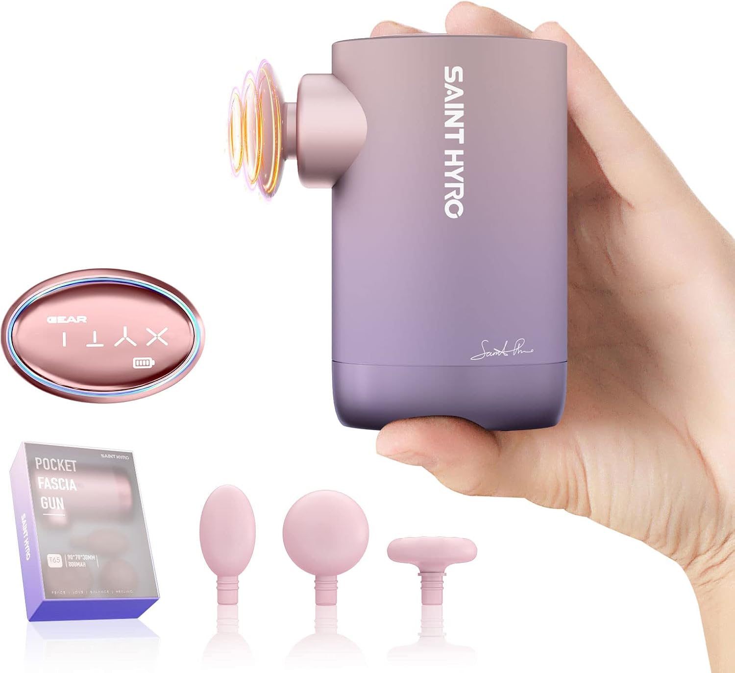 Mini Massage Gun Percussion Massage Gun for Back Neck Pain Relief, Handheld Electric Muscle Massagers with 4 Intensitiesd and 3 Heads, USB Charging, Easy to use Outdoors/Office/Gym (Purple) Mini Massage Gun Percussion Massage Gun for Back Neck Pain Relief, Handheld Electric Muscle Massagers with 4 Intensitiesd and 3 Heads, USB Charging, Easy to use Outdoors/Office/Gym (Purple)