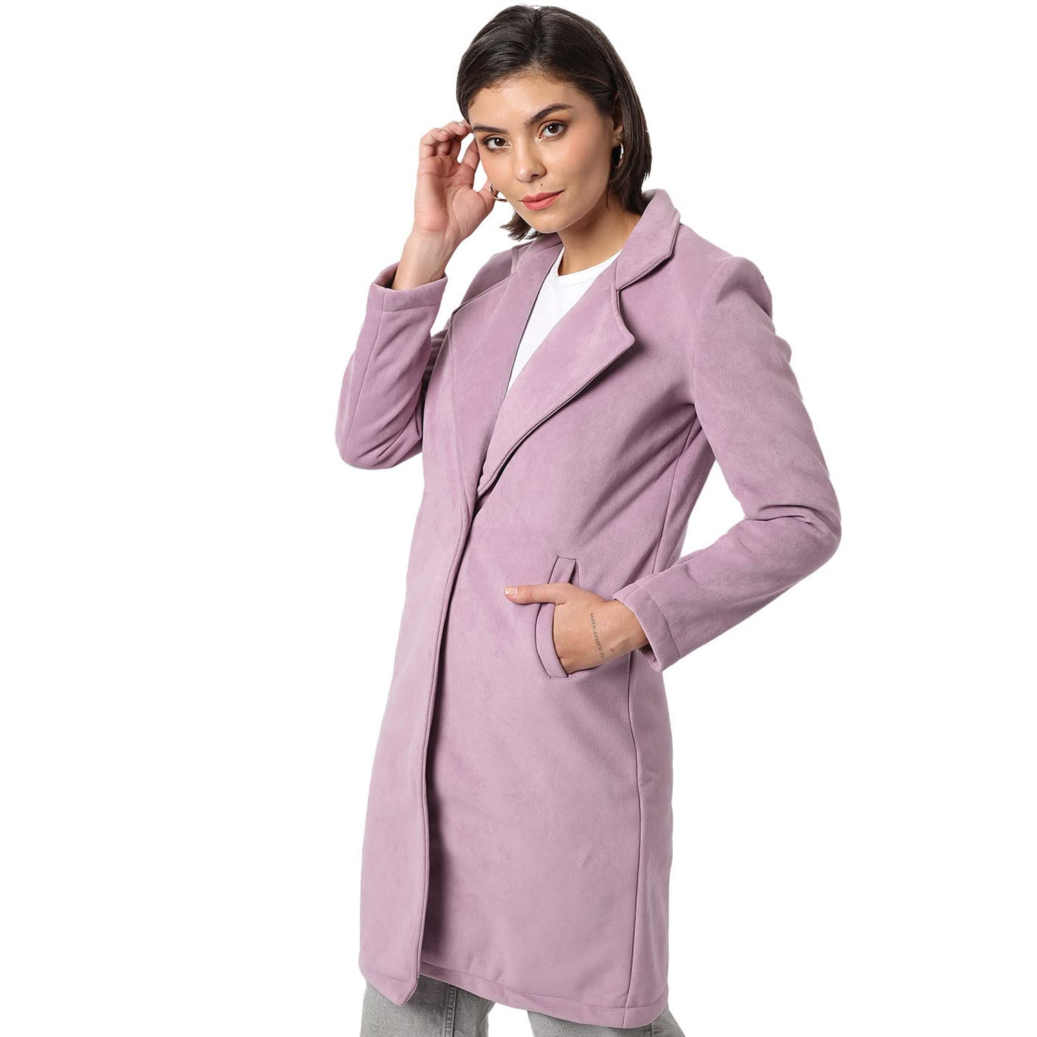 pinacolada Women's A-Line Standard Length Coat (CTWIN22_CSW-AW-LC4057_Purple_XL)-picture-12
