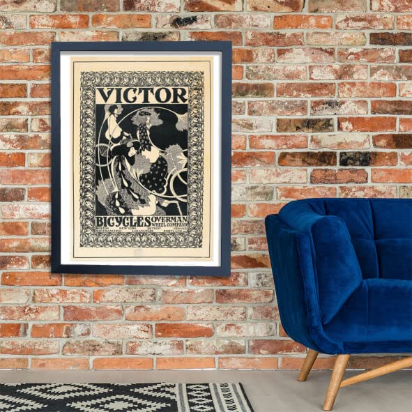 Póster de Victor Bicycles por William Henry Bradley, Spiffing Prints mediano sin marco 2