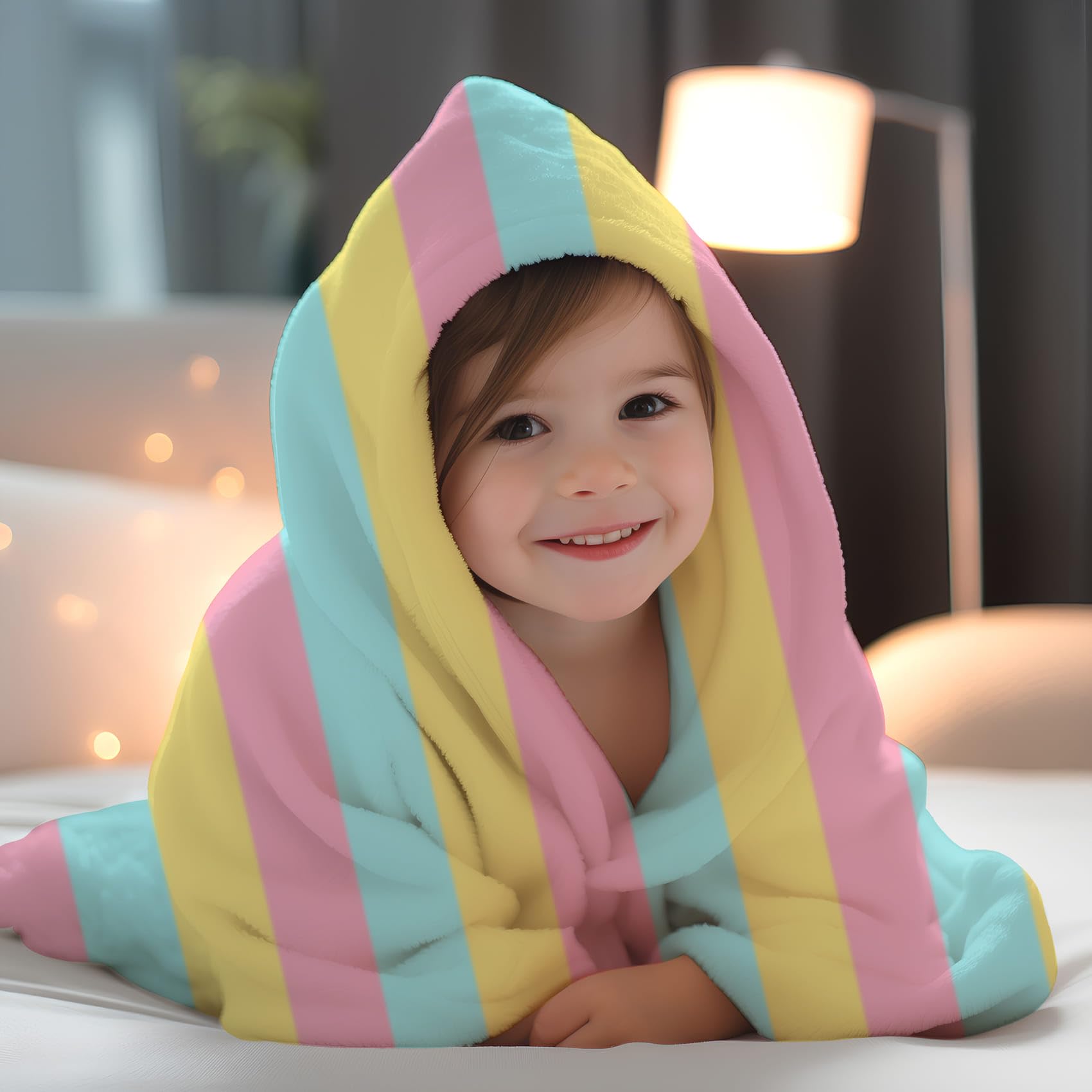 Soft Baby Blanket - Ice Cream Print -9