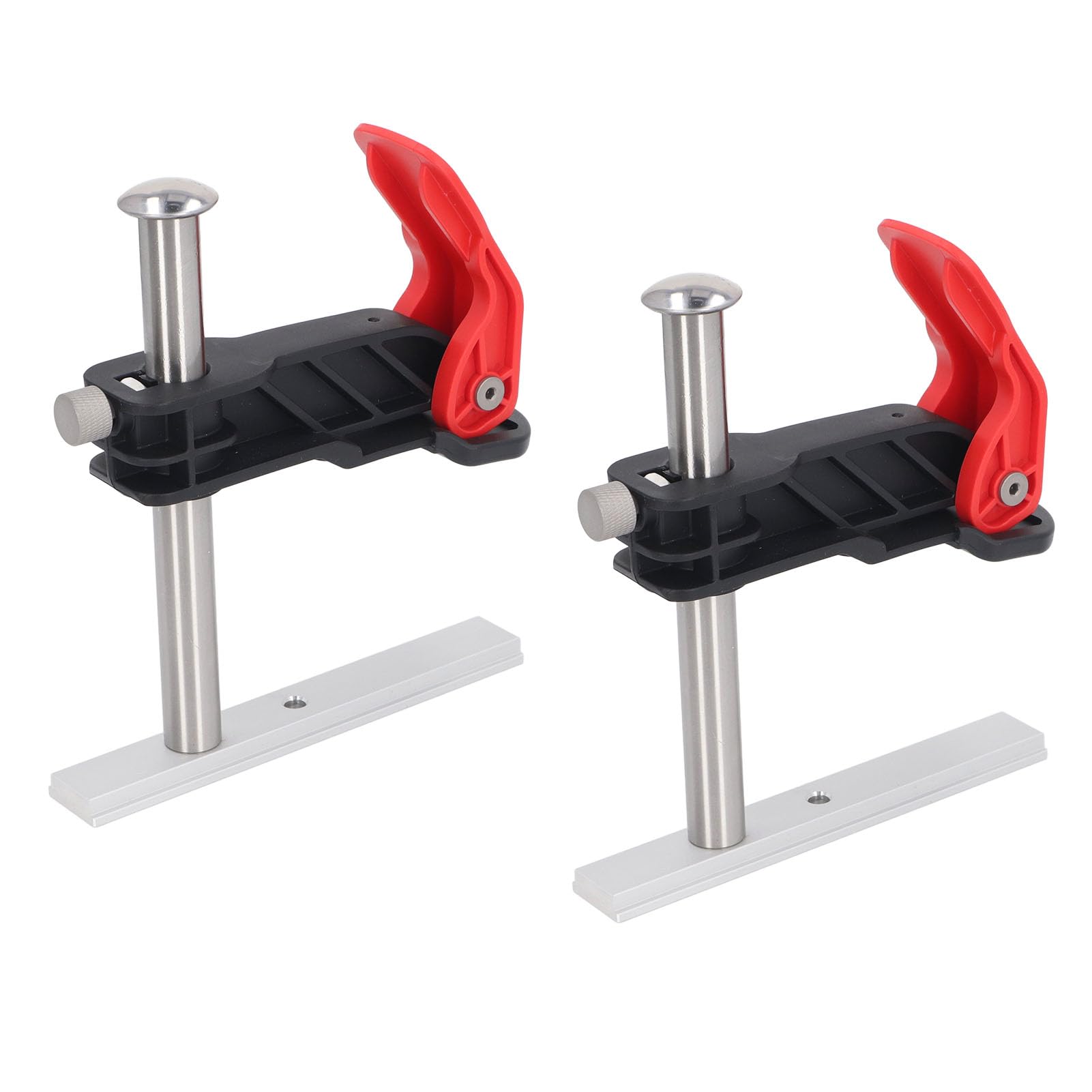 2PCS Woodworking Press Clamp Multifunctional Quick Release Desktop Chute Clamp for Plate and Guide Rail Fixing