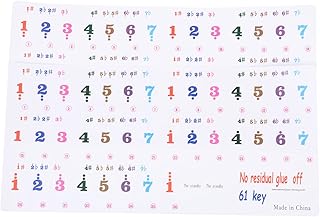 Piano Keyboard Sticker 2 Sheets 61 Key Keyboard Stickers Removable Labels Letter Decals Digital Pianos Piano Beginner Decals Piano Keyboard Sticker Keyboards Sticker Button