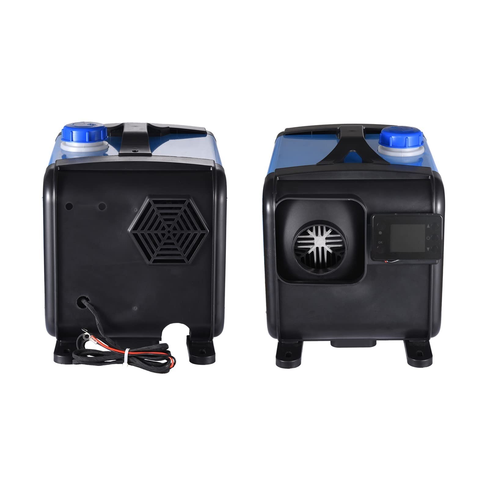 Ogrzewacz samochodowy 8 kW 12 V/24 V, kompaktowy, automatyczny podgrzewacz powietrza na paliwo z monitorem LCD, ogrzewanie postojowe do samochodów osobowych i ciężarowych, maksymalizujące oszczędno