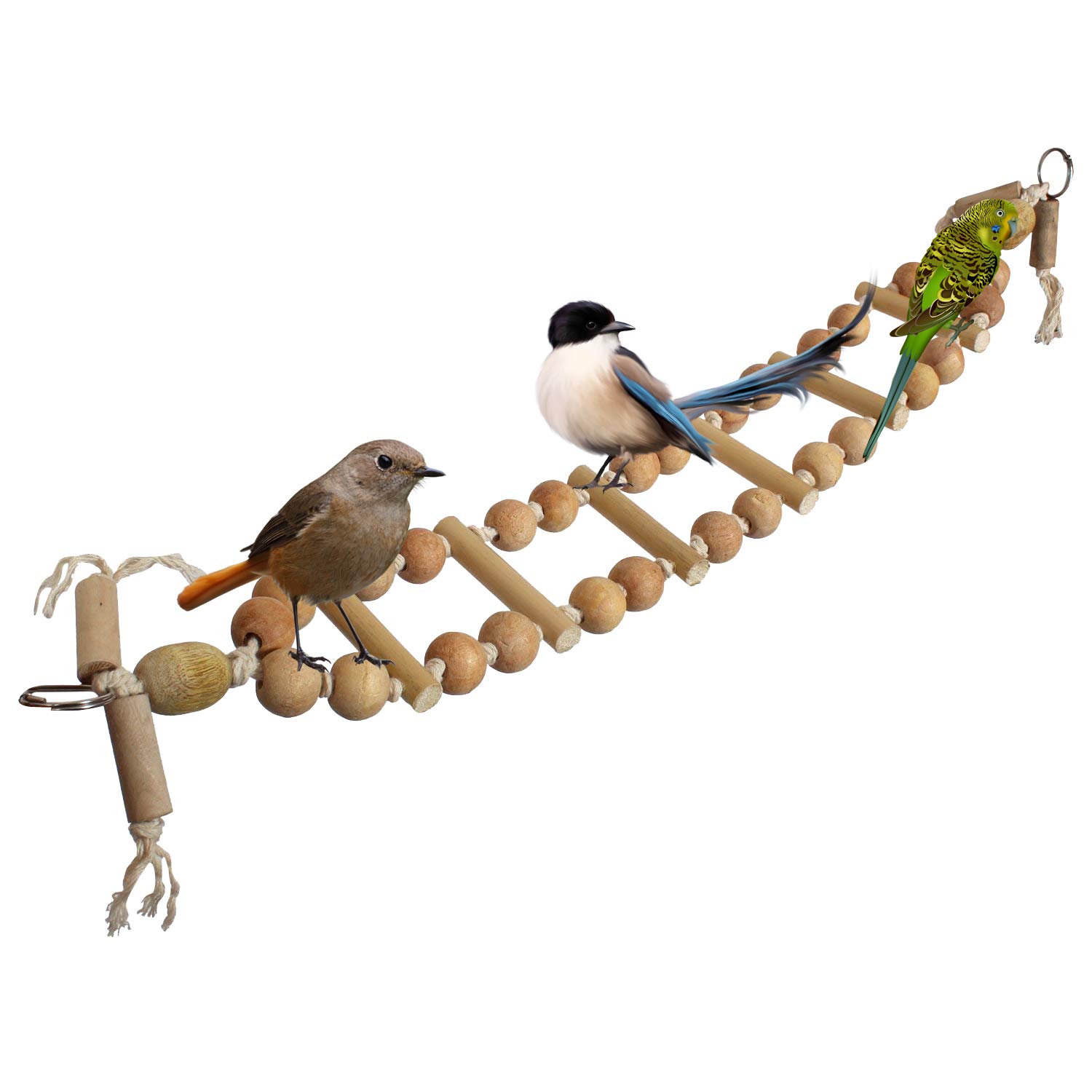 Parrot Toy,Natural Wooden Bridge, Chewing,Hanging Toy, Parrot Nest Suitable for A Wide Variety of Large and Small Parrots and Birds. (B073WC3RRG) Amazon Price History, Amazon Price Tracker