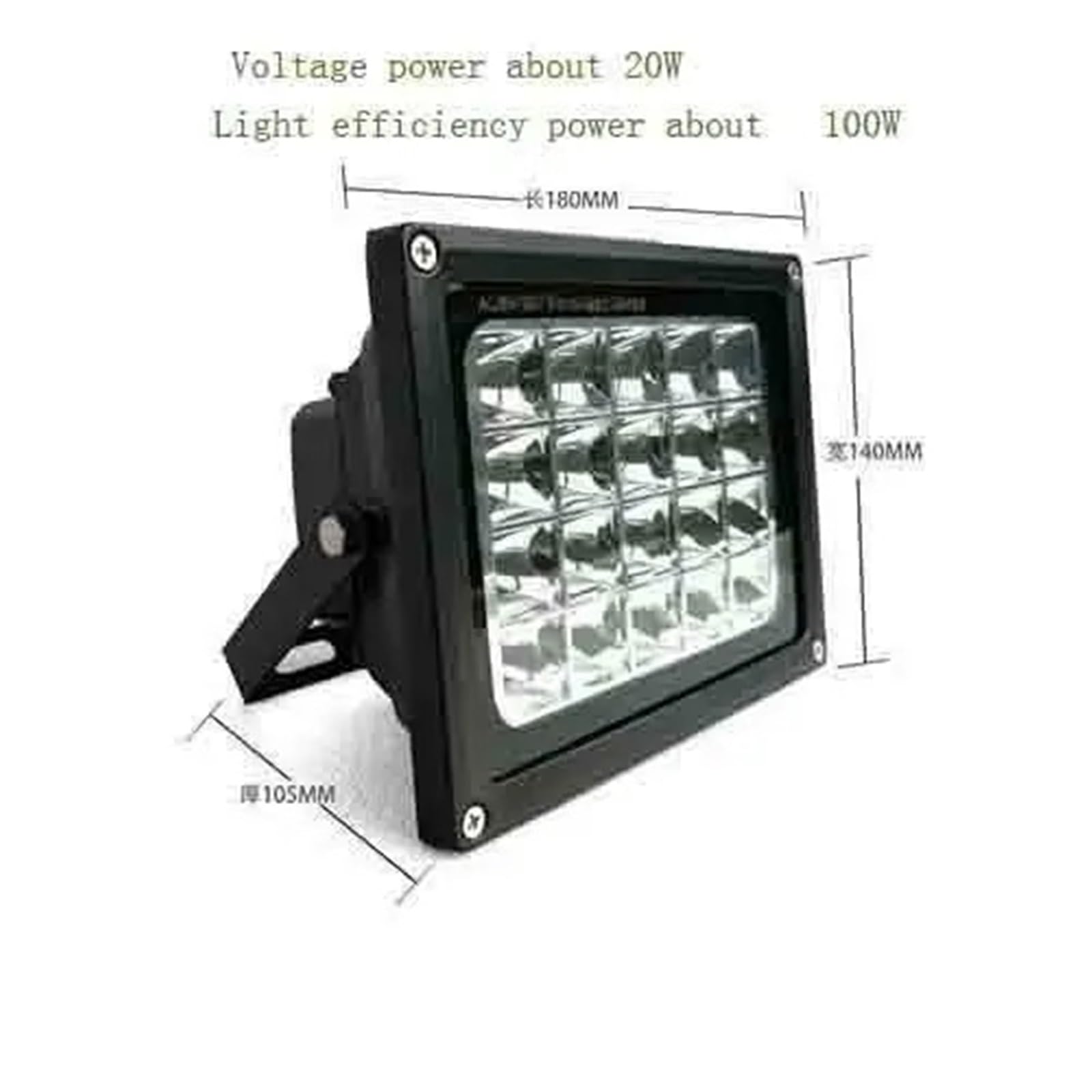 Lampada uv resina, Lampada ultravioletta for polimerizzazione UV da 50 W e 100 W, 405 nm, 395 nm e 365 nm, for stampante 3D, riparazione resina, polimerizzazione olio verde(405nm,100W)