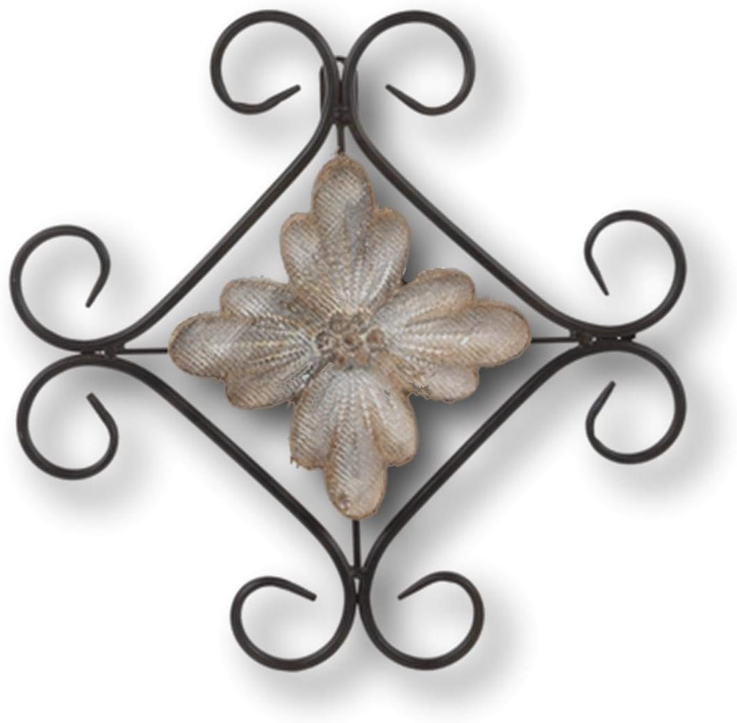 Gerson 11 inch Beautiful Rubbed Bronze Metal Scroll Wall