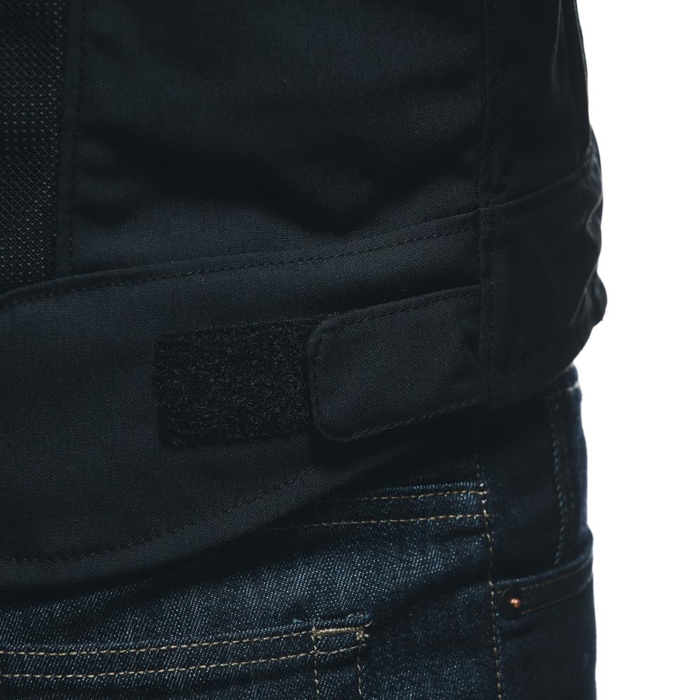 Dainese - Air Frame 3 Tex Jacket, Giacca da Moto Estiva in Tessuto, con Fodera Antivento, Nero, 48