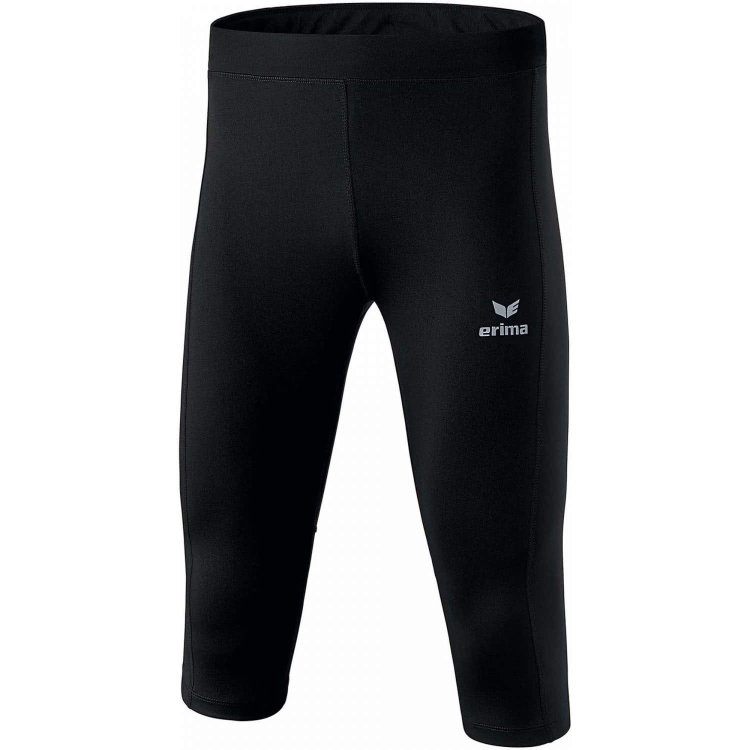 Erima Kids Performance Cropped Running Pants - Black, Size 164