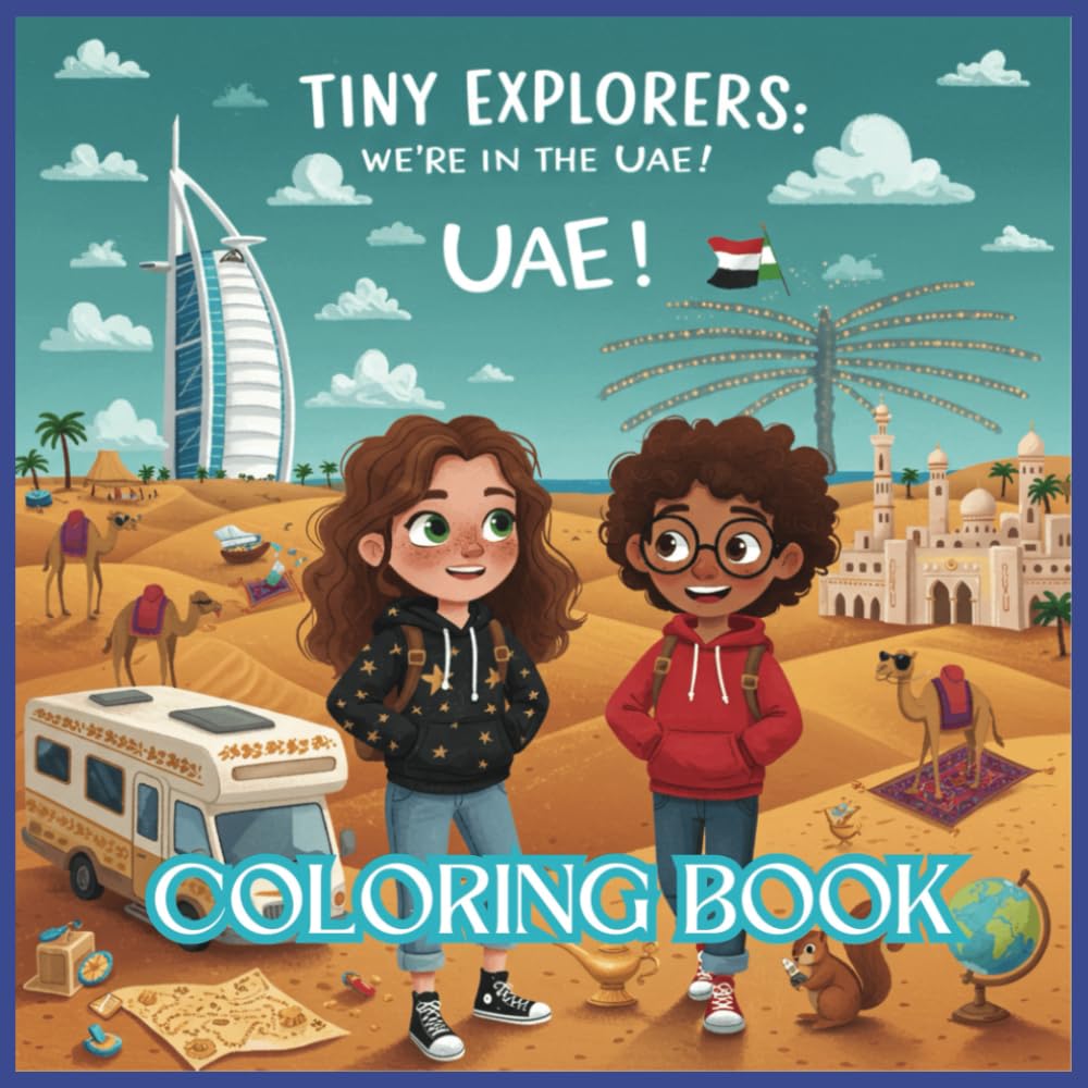 Tiny Explorers: UAE Coloring Book: From Burj Khalifa to Desert Dunes — Let’s Color Across the UAE!