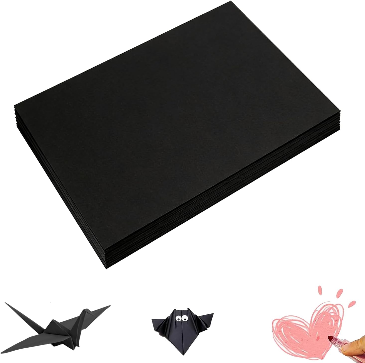 300 Sheets Arts Craft Paper for Drawing 18” x 24” White Construction Paper for Art Project Supplies, Standard Weight
