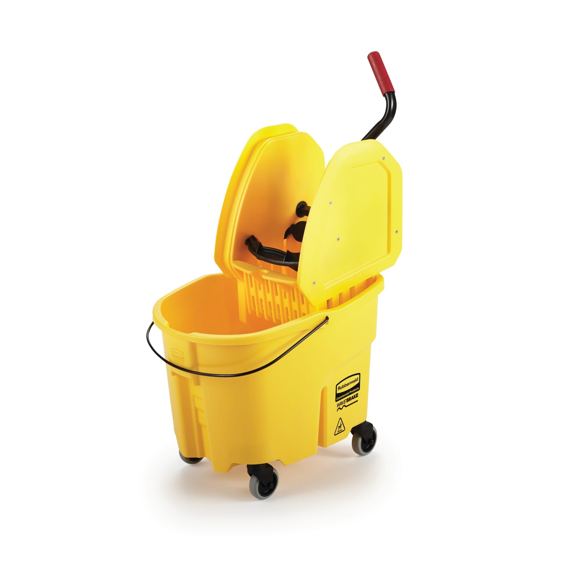 Rubbermaid Commercial Products Commercial Products FG757788YEL Système de Lavage Hautes Performances avec Combo de Presse 33,12 L Wavebrake, Jaune