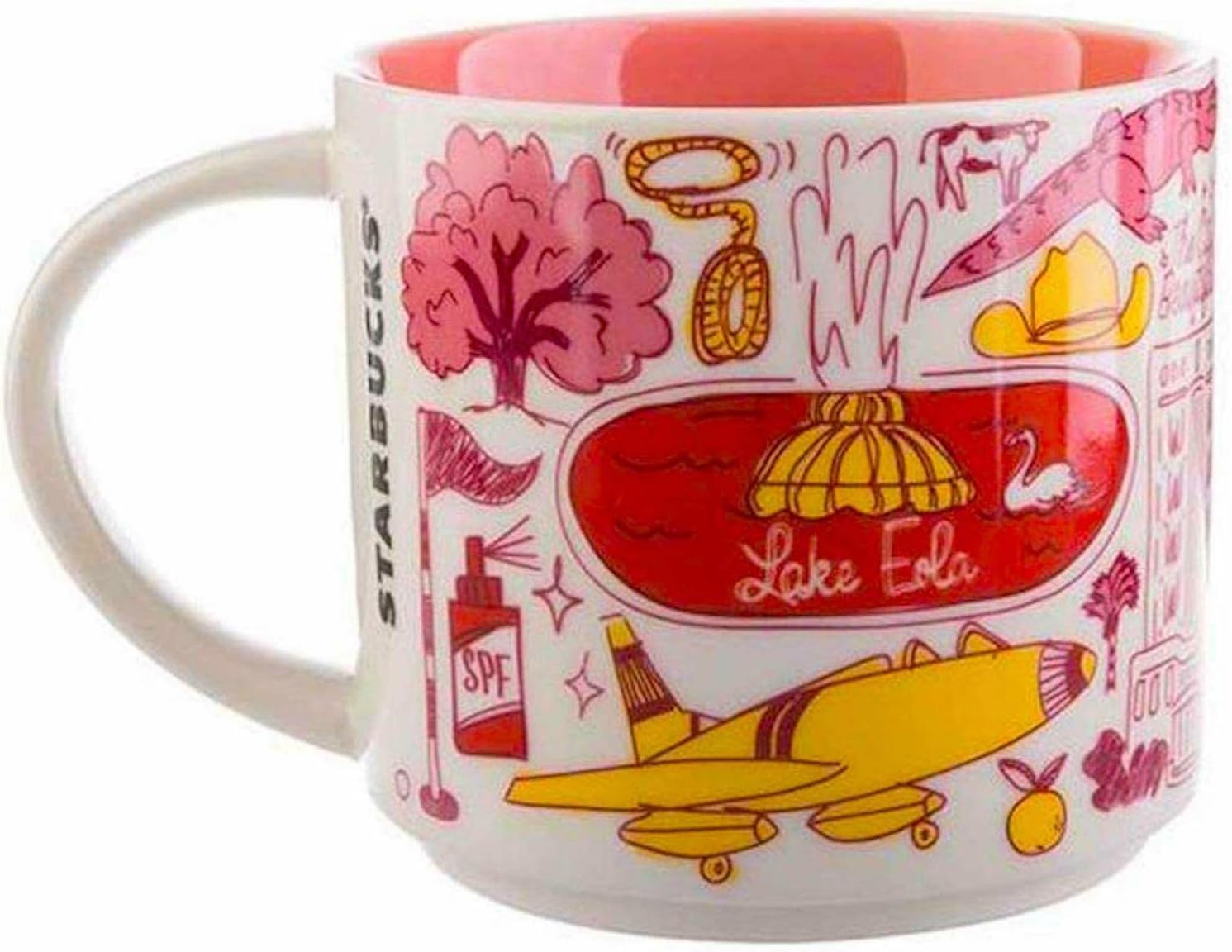 Starbucks ORLANDO BEEN THERE SERIES ACROSS THE GLOBE COLLECTION Ceramic Coffee Mug, 14 Fl Oz