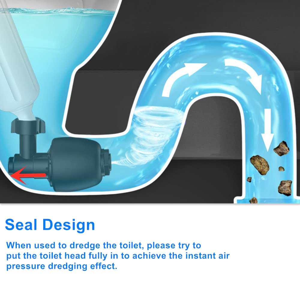 KOOYORK Toilet Plunger, Heavy Duty Drain Plunger Dredge Clog Remover