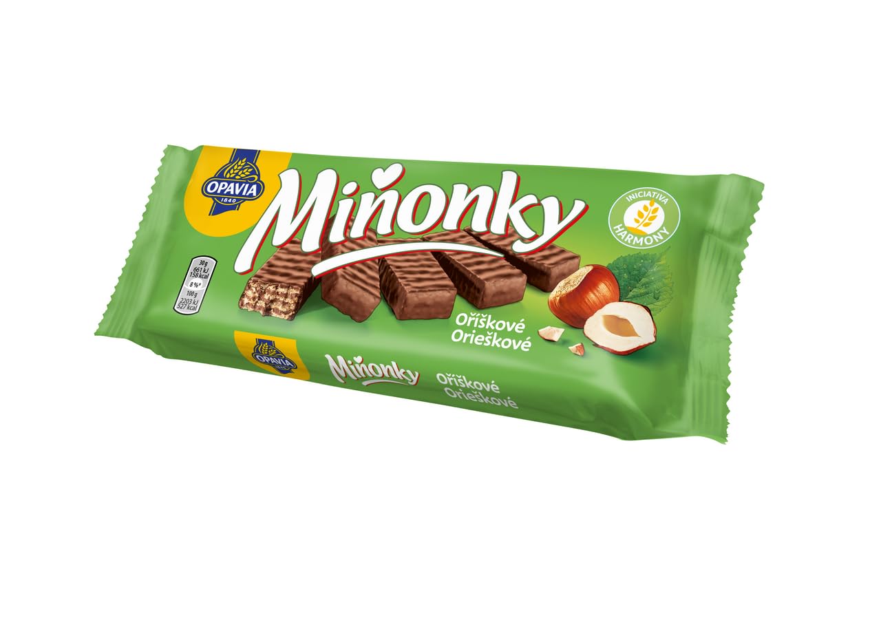 OPAVIA Miňonky – Wafer alla nocciola, 35 × 50 g (1.750 g)