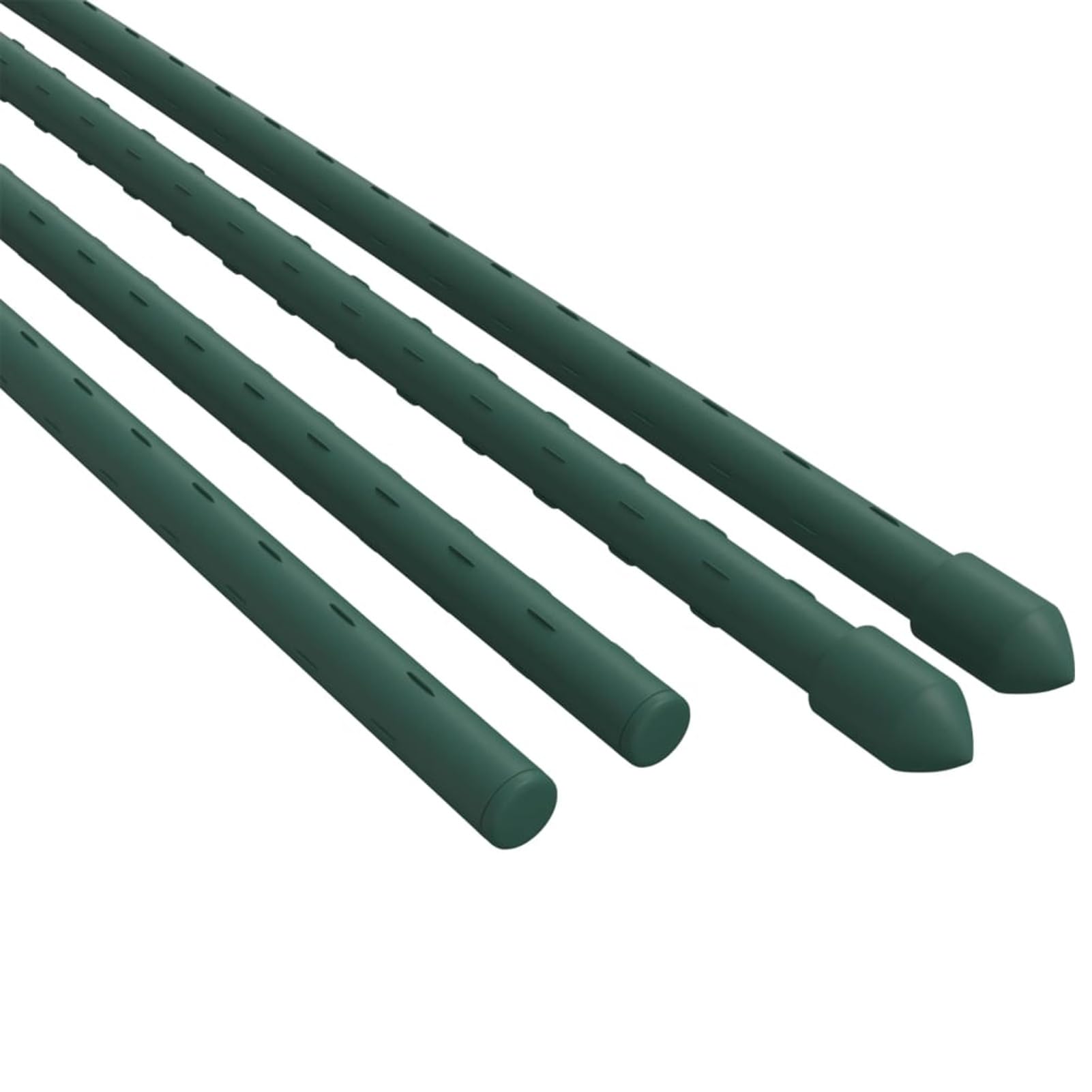 Tutores para Plantas 30 Unidades - Soportes de Acero Verde para Tomates, Pepinos y Enredaderas - Estacas Resistentes para Macetas y Jardín