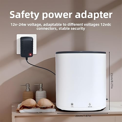 Miniatura 3 de Mini lavadora automática de ropa interior, mini lavadora portátil, limpieza profunda de ropa interior, ropa de bebé, ropa pequeña, secado