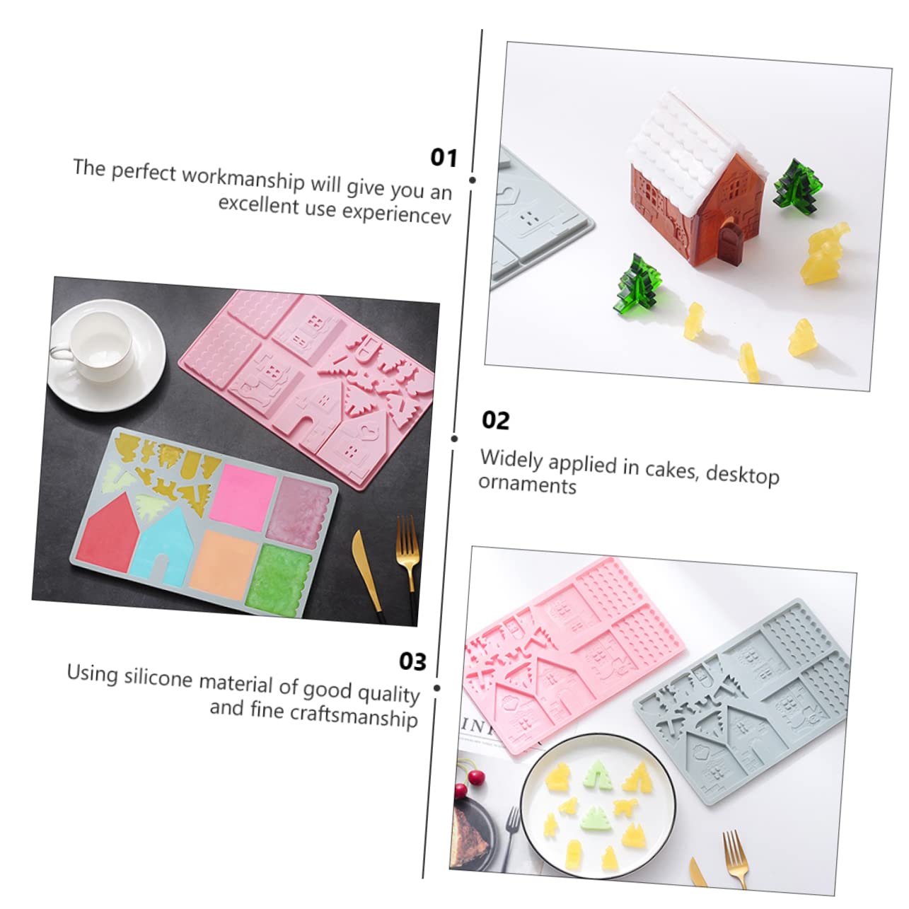 TOPBATHY 5 Ensembles Outils De Cuisson De Gâteaux Miche De Moule À Muffins De Noël Moule Gateau Noel Noel Gateau De Bricolage De Cuisson Matériel De Bricolage 2 Pièces * 5