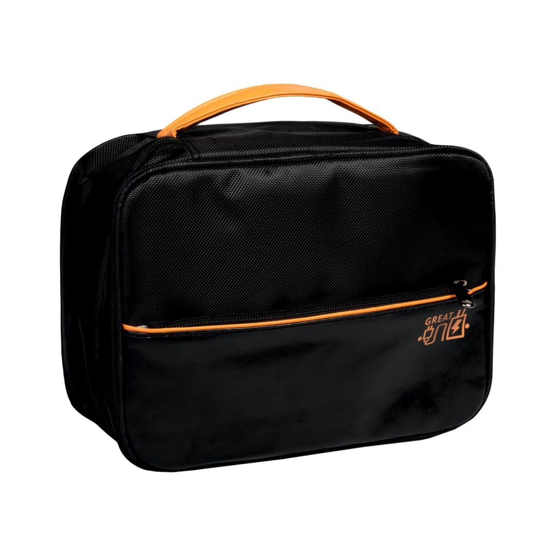 HomeStrap Unisex-Adult Accessories Storage Bag| Portable Organizing Case (Black)