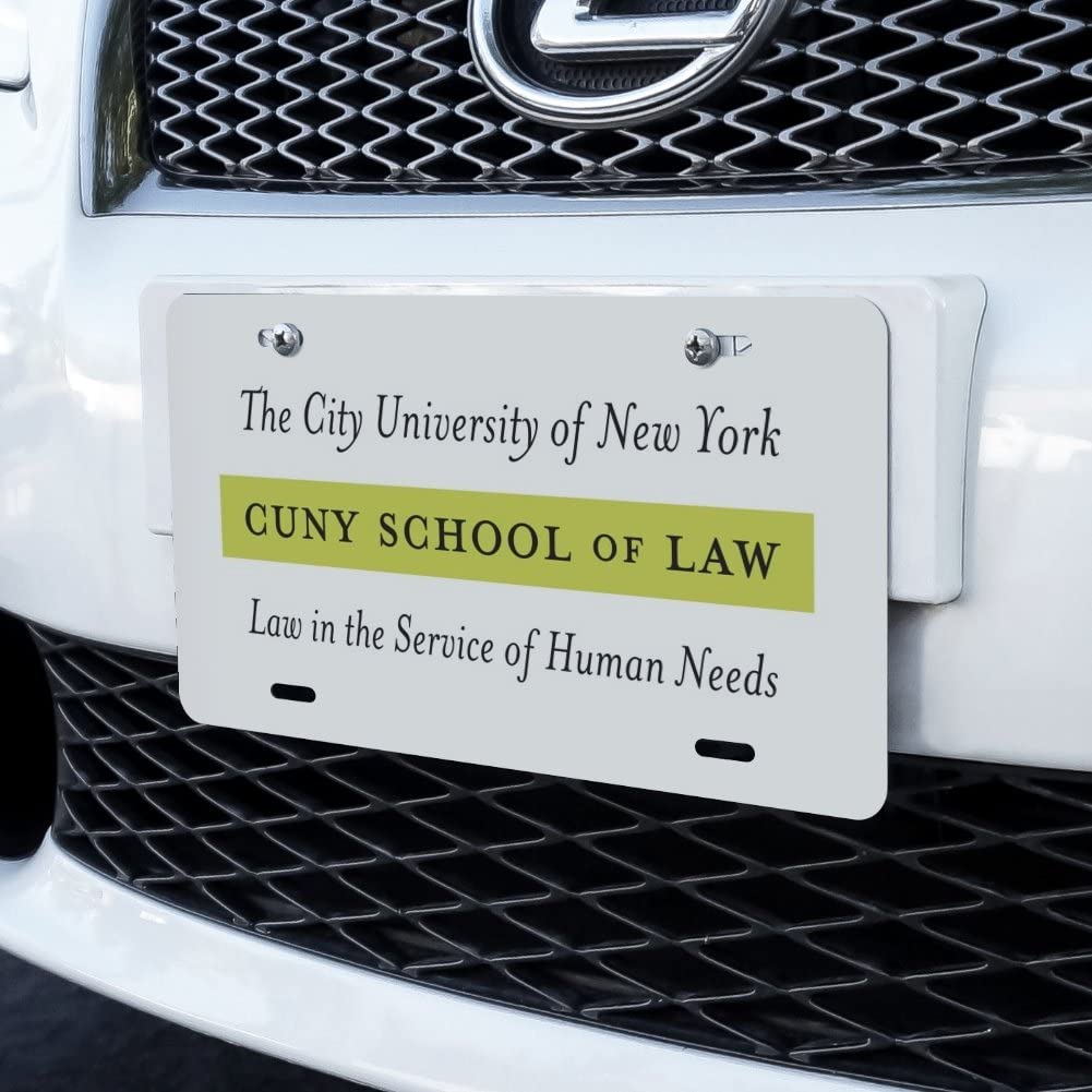 CUNY School of Law Primary Logo Novelty Metal Vanity Tag License Plate