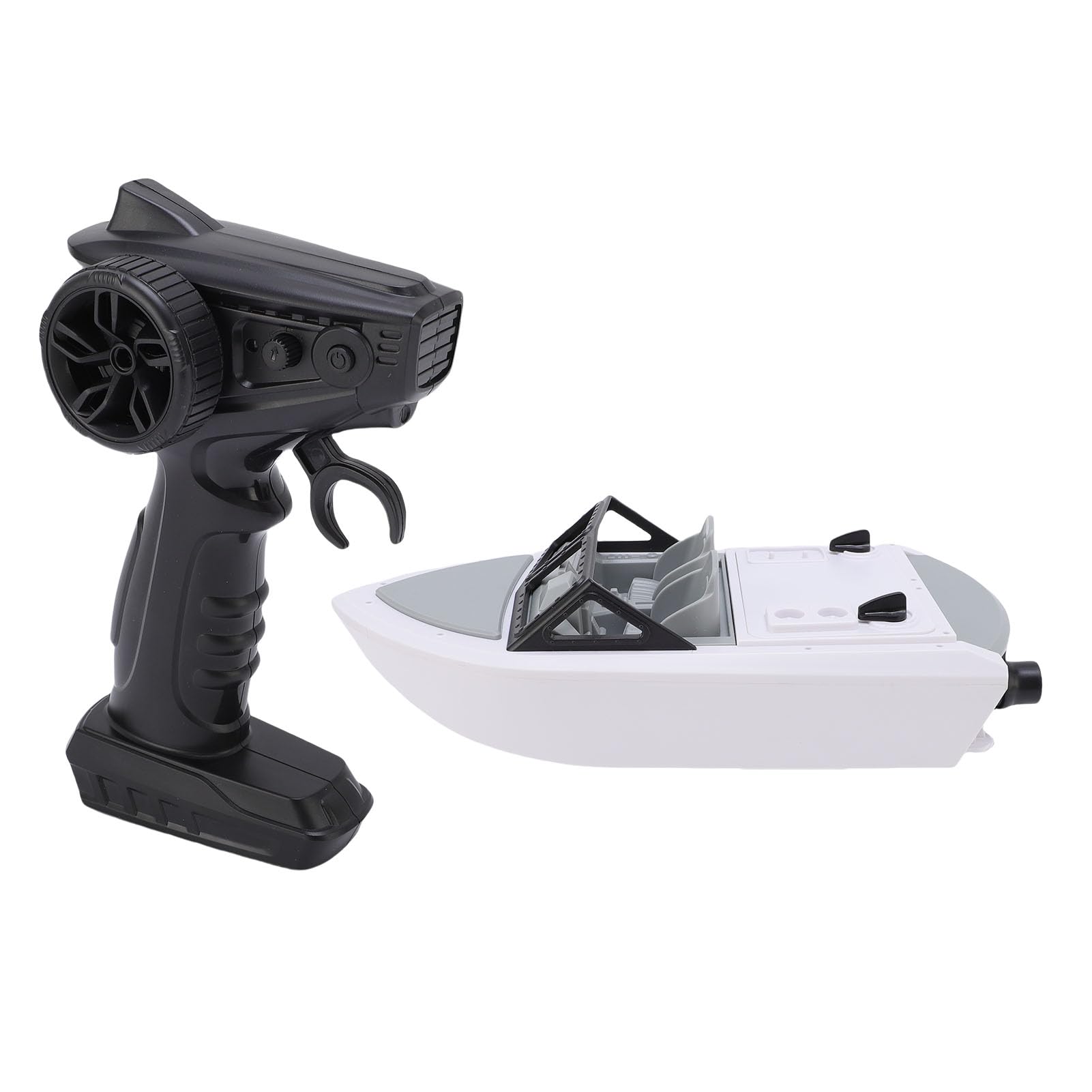 RiToEasysports Ferngesteuertes Boot, 2,4 GHz Schnelles, Bürstenloses Motor-RC-Rennboot mit Versiegeltem, Regensicherem Design und Warnung bei Niedrigem Batteriestand, für Erwachsene, (3 Batterie)