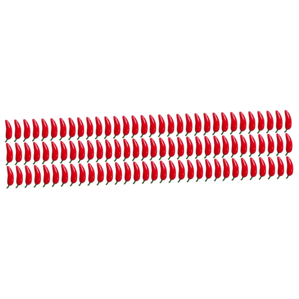 MAGICLULU 4 Set Artificiale Caldo Piccolo Peperoncino Peperoni Finti Mini Peperoncini Piccanti Finti Falso Chili Impostore Minuscolo Finto Rosso Schiuma 100 Pezzi*4