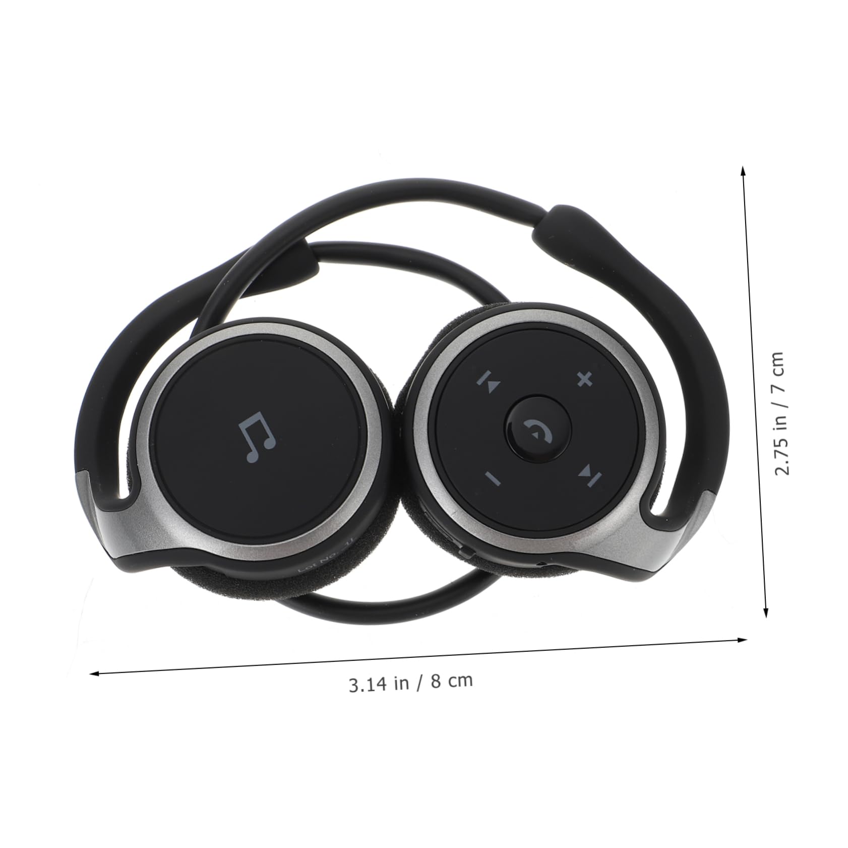 Angoily Auricolari Wireless Earbuds Versione 4.1 Gancio Auricolare, Design Ergonomico in Abs, per Running e Palestra, Colore Nero