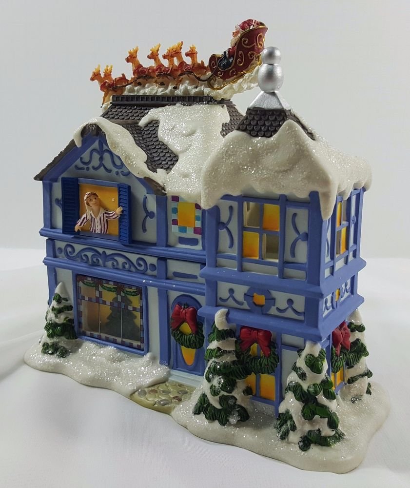 Partylite Holiday Twas the Night Before Christmas Magical Tealight House
