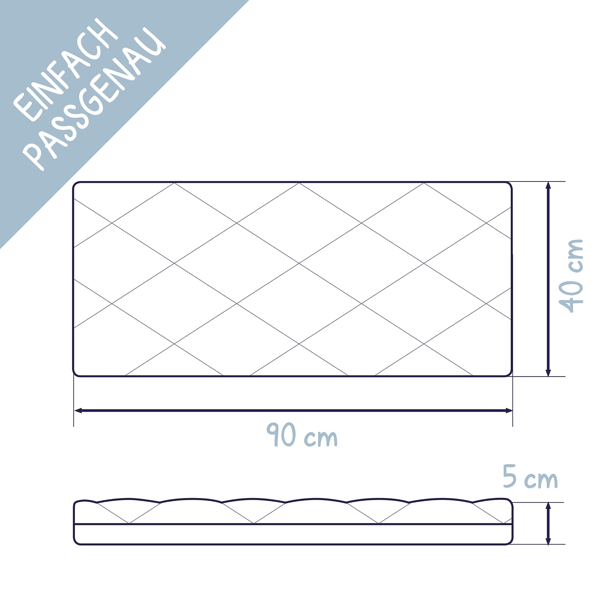 Zöllner - Materasso Dr. Lübbe Air Plus per culla, 90 x 40 cm