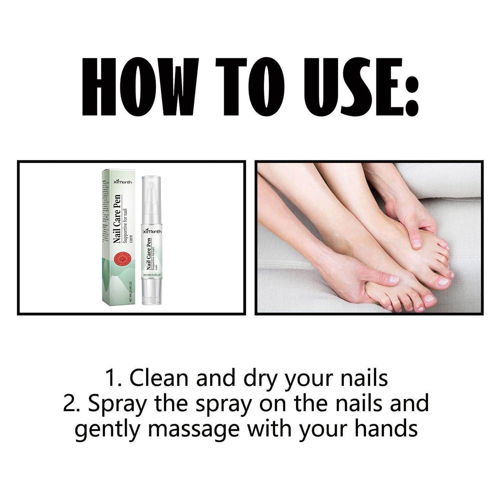 5 Stück Nail Care Pen - Das Original, Nagelpilz Stift, Nail Care Pen Kosmetische Pflege Bei Nagelpilzinfektion, Mit Teebaumöl, Vitamin E & Aloe Vera (5 Stück)