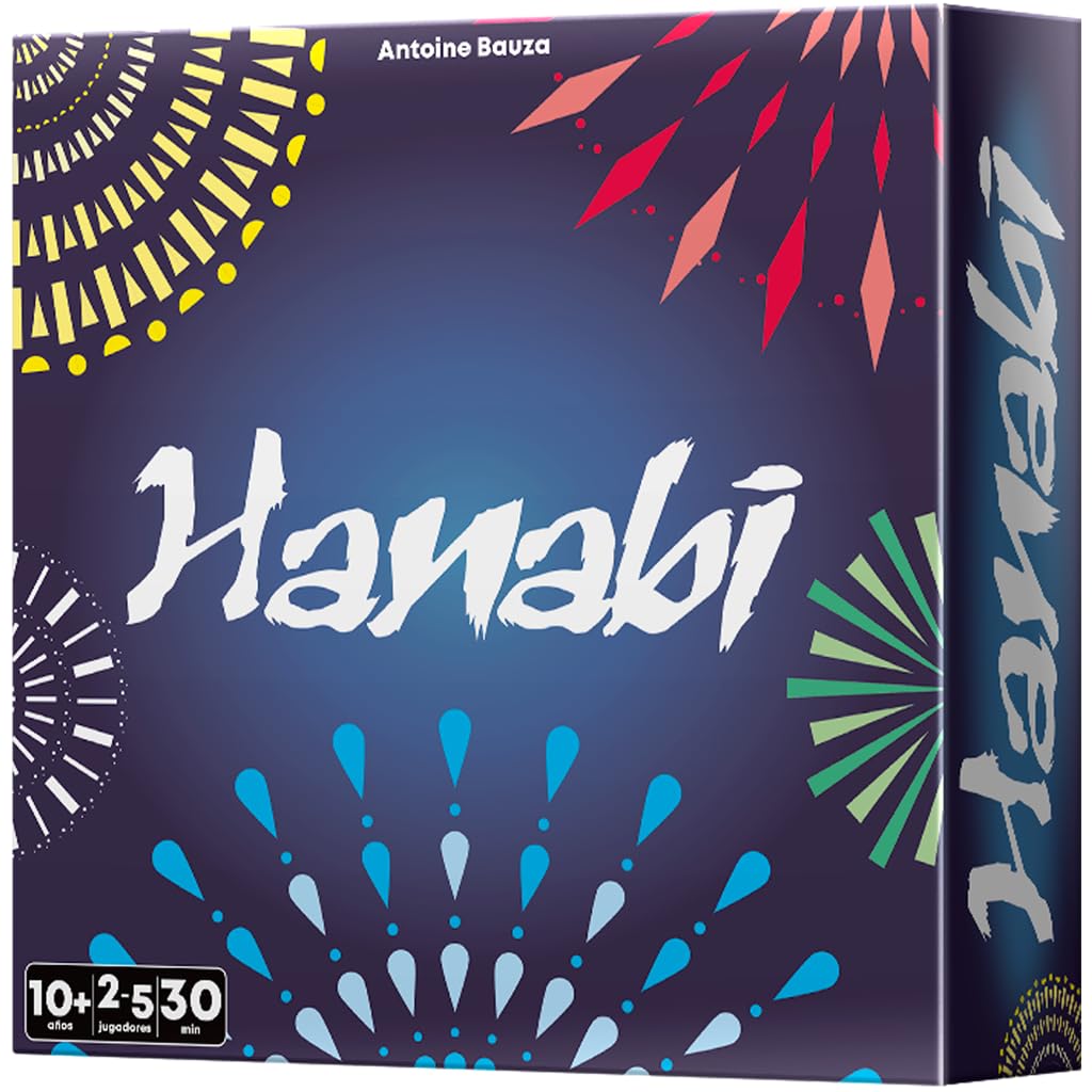 Cocktail Games | Hanabi | Cooperative Card Game | Ages 8 | from 2 to 5 Players | 25 Minutes per Game | Spanish