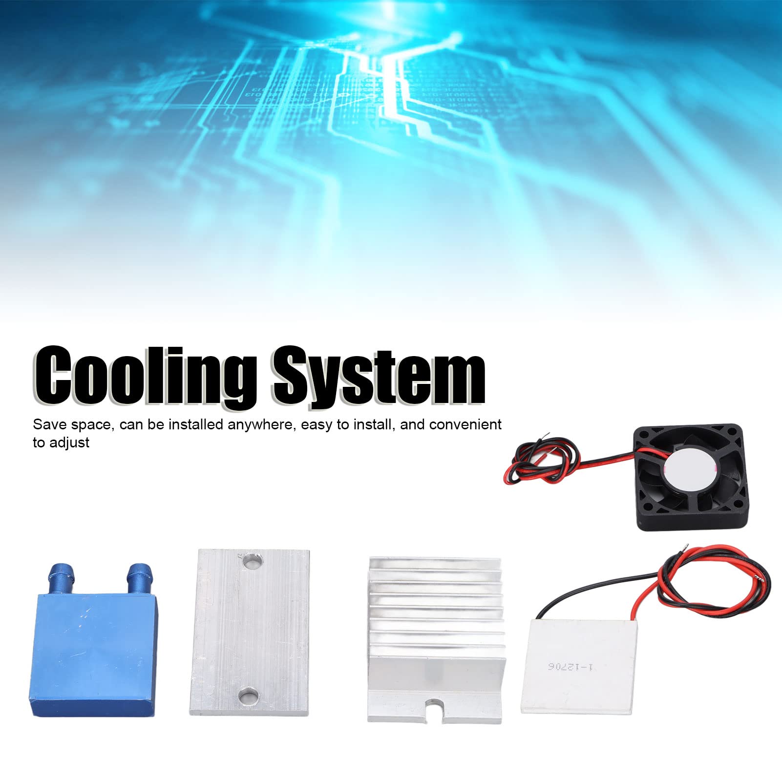 TOTITOM Kühlbox Thermoelektrischer Peltier ABS Material Kühlsystem Set Kit für Geräte 70W Geschenk zum Valentinstag