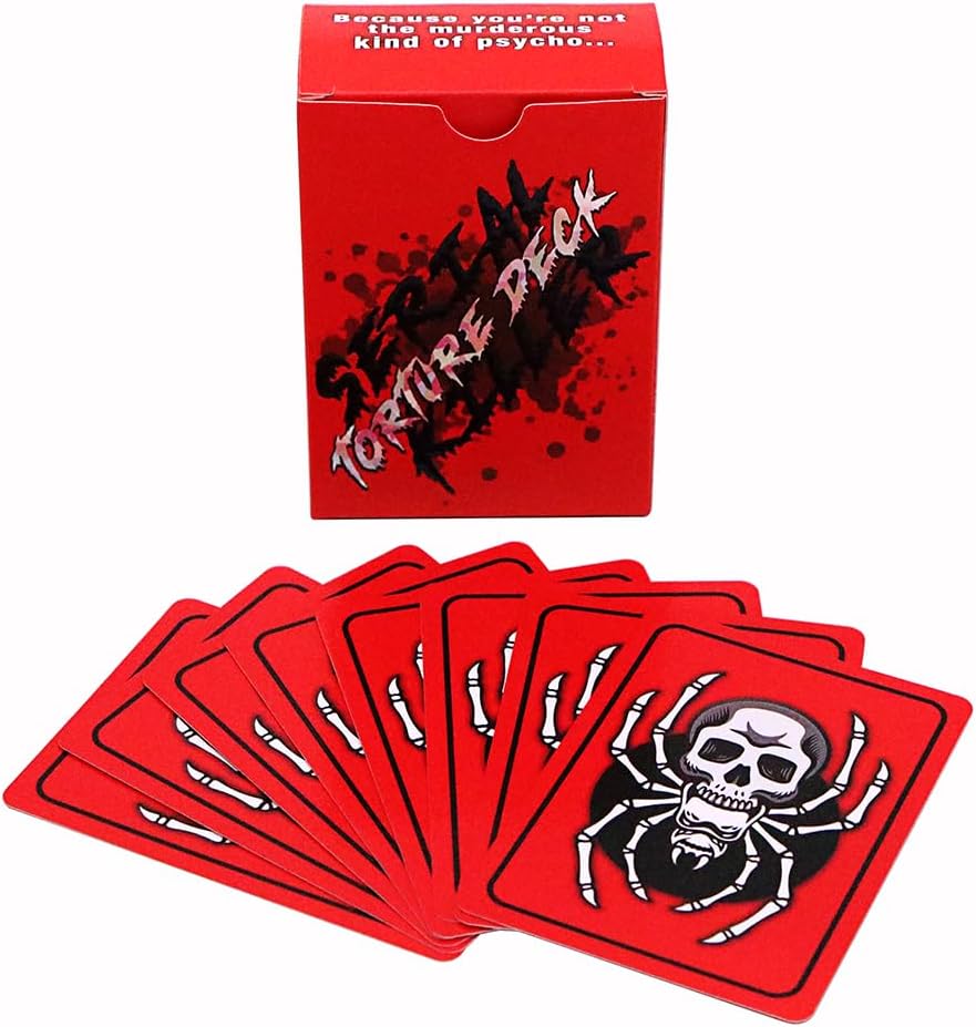SERIAL KILLER : T*RTURE Deck - Hilariously Dark Card Game for Adults with Murderous Thoughts Sometimes - Expansion Pack – Murder Mystery - Fun and Easy to Play – Original Halloween Party Horror Games