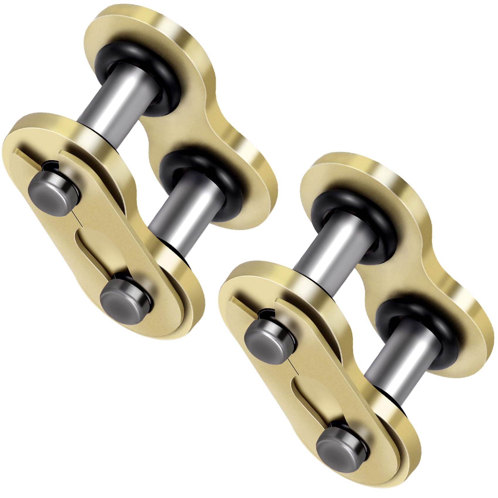 Isslly 2 Pack #520 Roller Chain Connecting Link, Carbon Steel Motorcycle Chain, O-Ring Link Connectors for Motorcycle