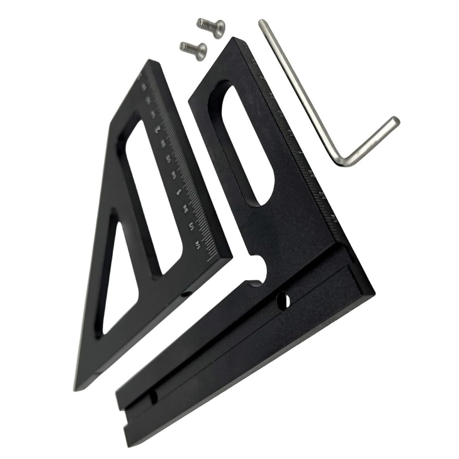 Ergonomic Triangular Scale with Not Slip Surfaces Accuracy Engineering Ruler for Comfortable Handling During Extended Use Not Slip Anodized Trilateral Scale