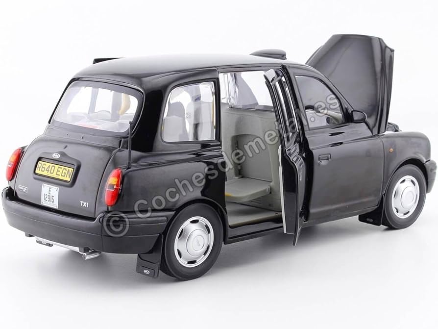 1998 Austin TX1 London Taxi Cab Black 1:18 Sun Star 1127