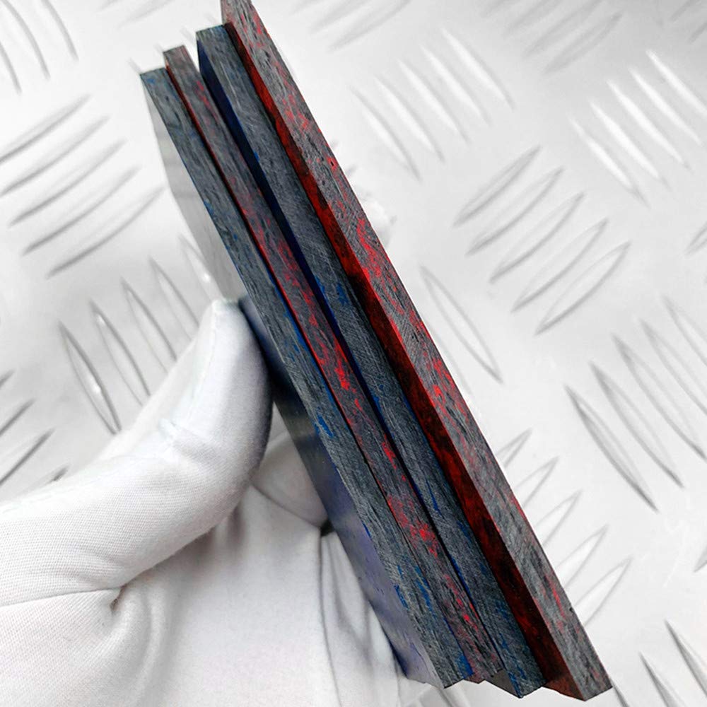 2 manici per coltelli, con motivo marmo, in resina composita, in fibra di carbonio, materiale di fascia alta, strumenti fai da te per coltelli personalizzati per realizzare lame vuote (ogni