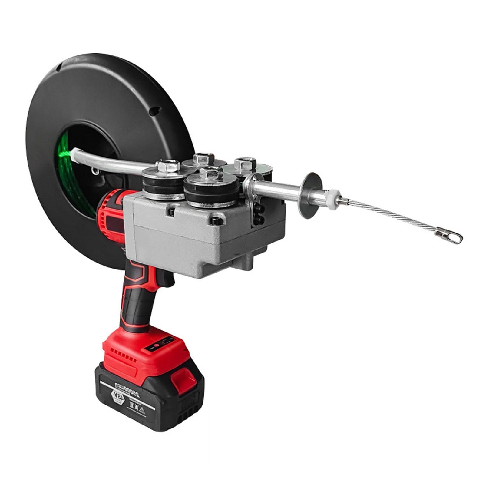 JYBNBBE 15M Magnetic Cordless Cable Puller, Electric Wire Threading Tool for Wall Installation, for Electricians