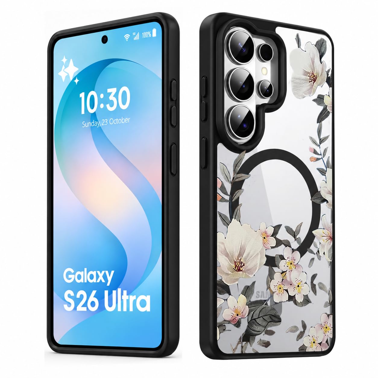 VONZEE Galaxy A57 5G Floral Case - Blue -11 VONZEE Galaxy A57 5G Floral Case - Blue -11