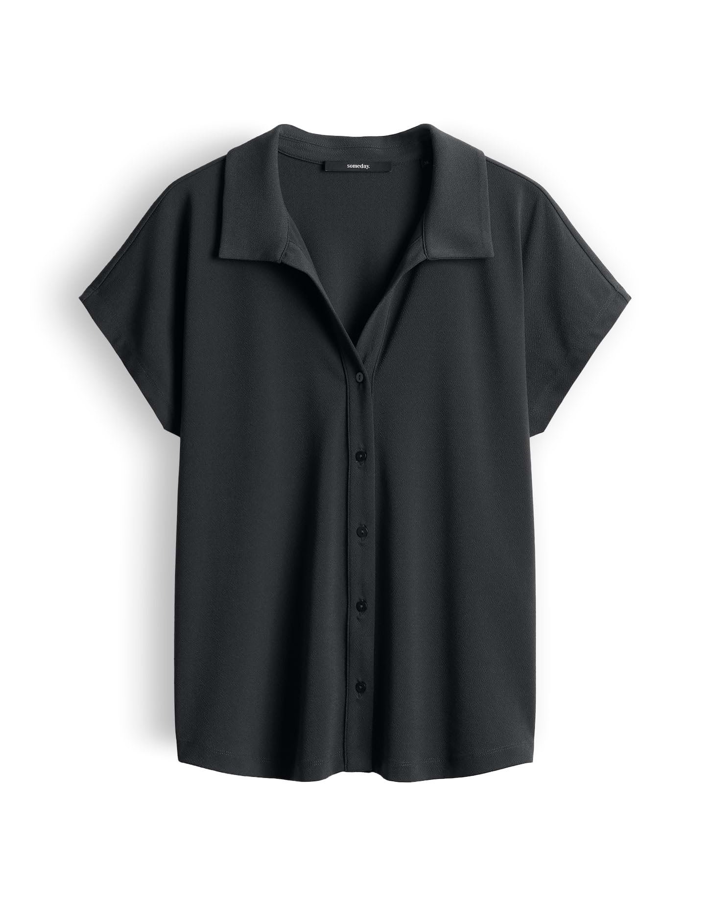 someday Damen Kurzarmshirt | Shirt aus knitterarmen Jersey Regular Fit